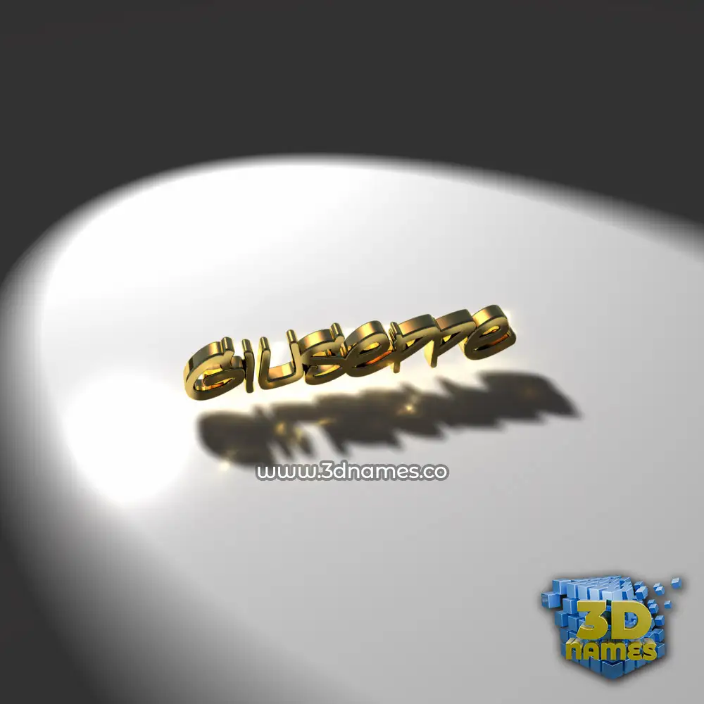 giuseppe in Gold Shine style - 3D name wallpaper