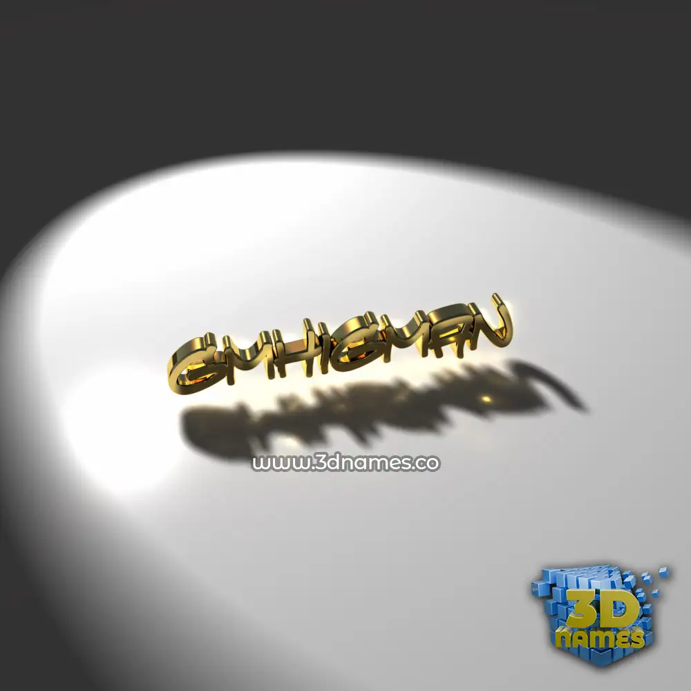 gmhigman in Gold Shine style - 3D name wallpaper