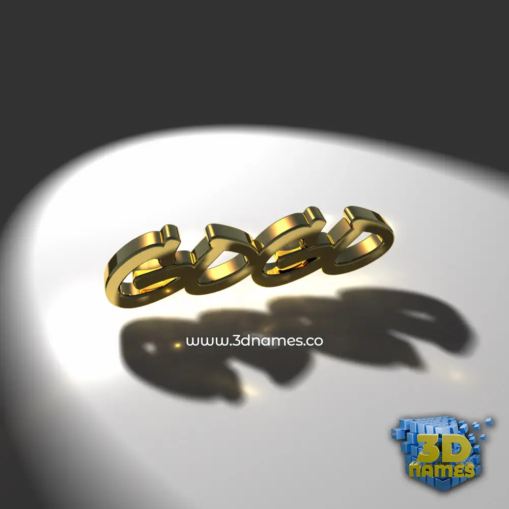 gogo in Gold Shine style - 3D name wallpaper