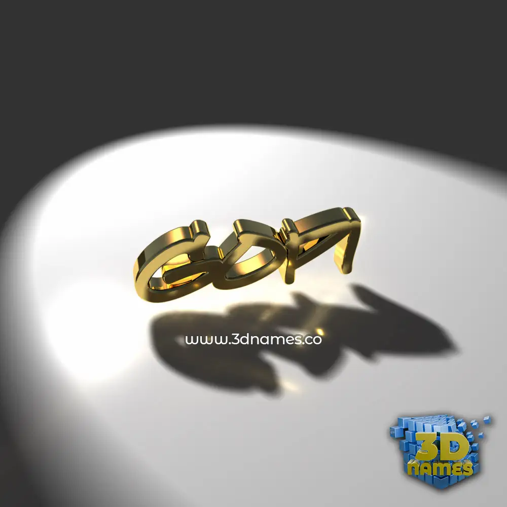 gopi in Gold Shine style - 3D name wallpaper