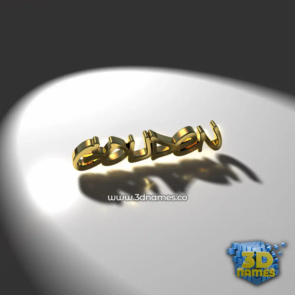 gouden in Gold Shine style - 3D name wallpaper