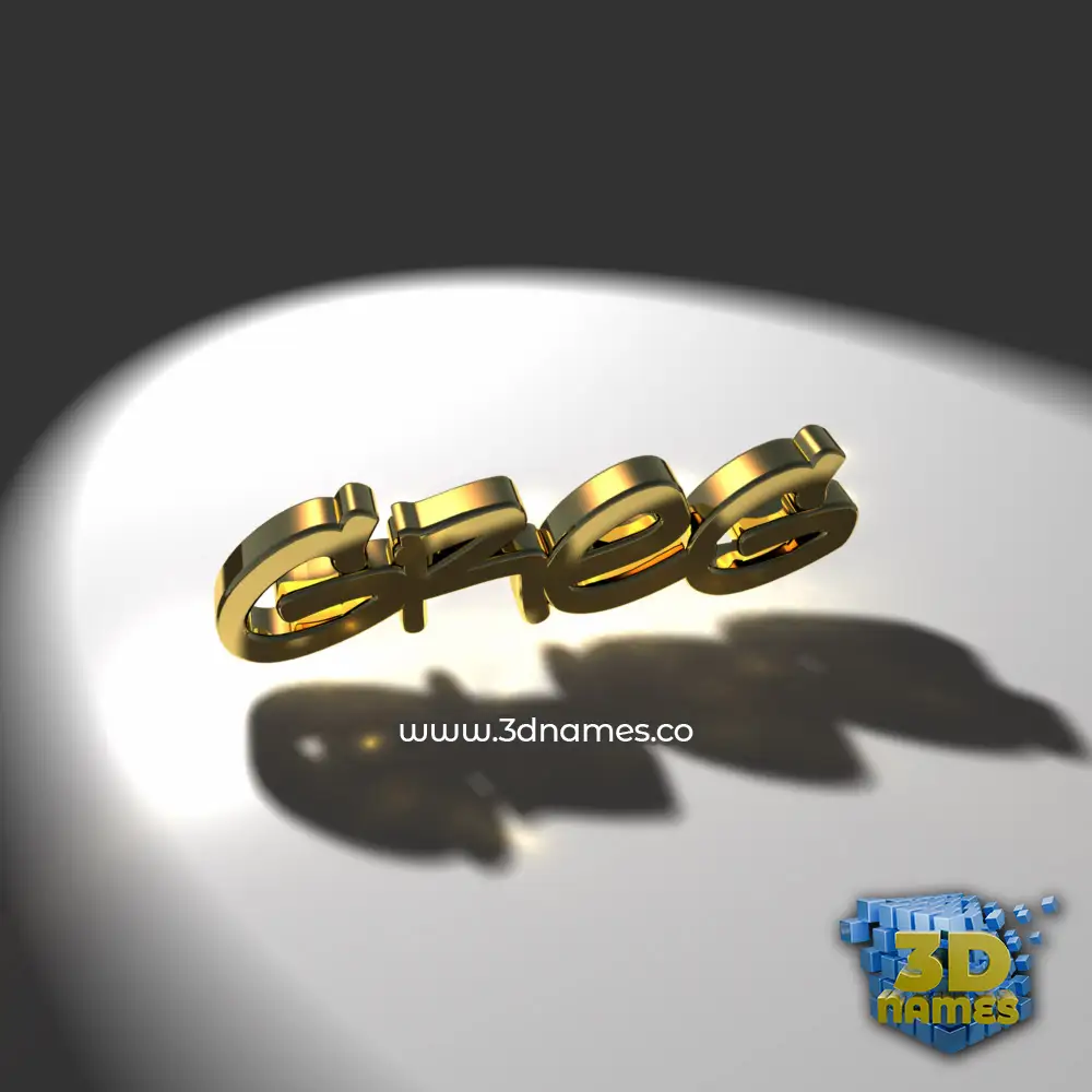 greg in Gold Shine style - 3D name wallpaper