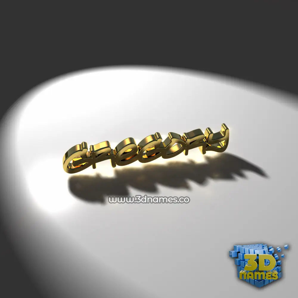 gregory in Gold Shine style - 3D name wallpaper