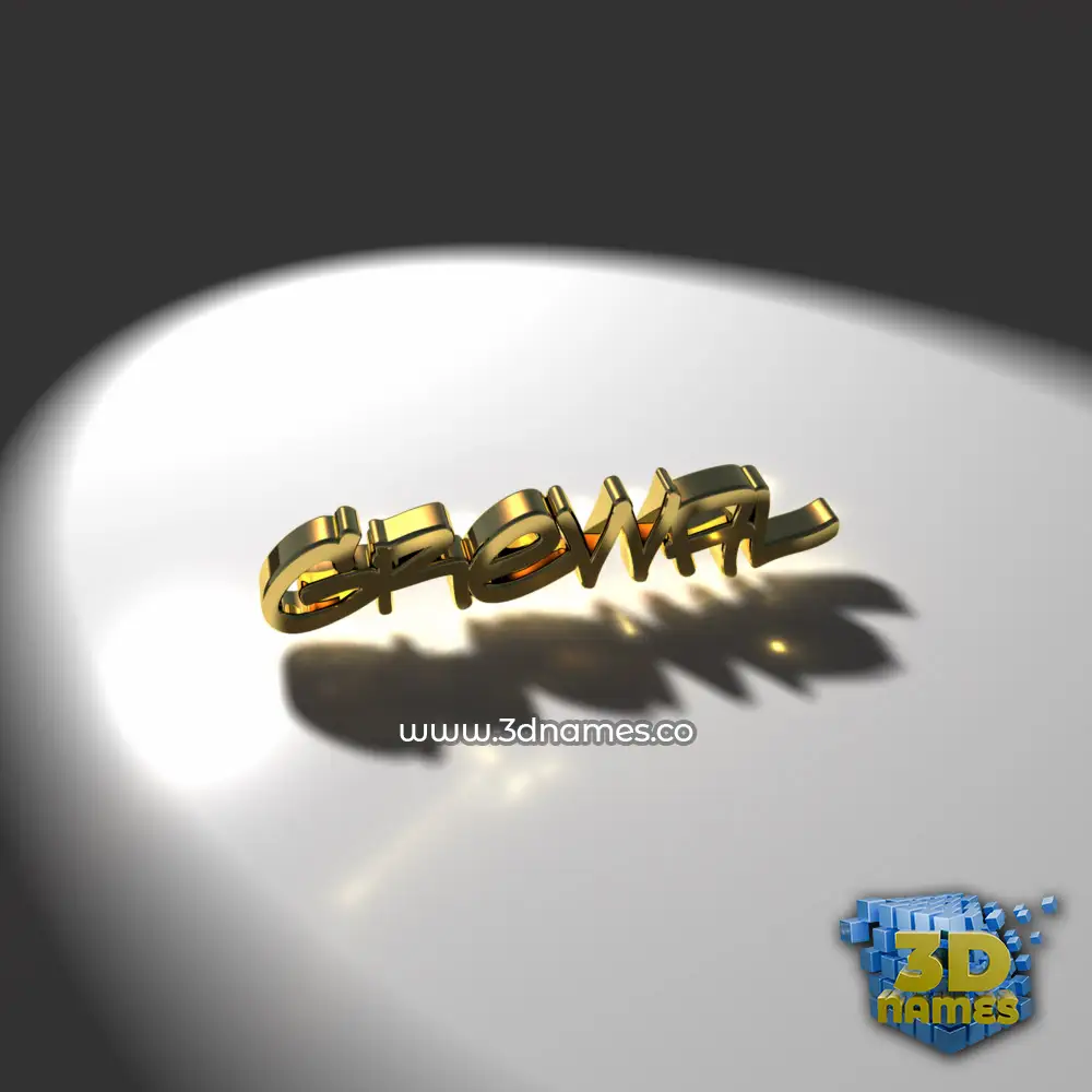 grewal in Gold Shine style - 3D name wallpaper