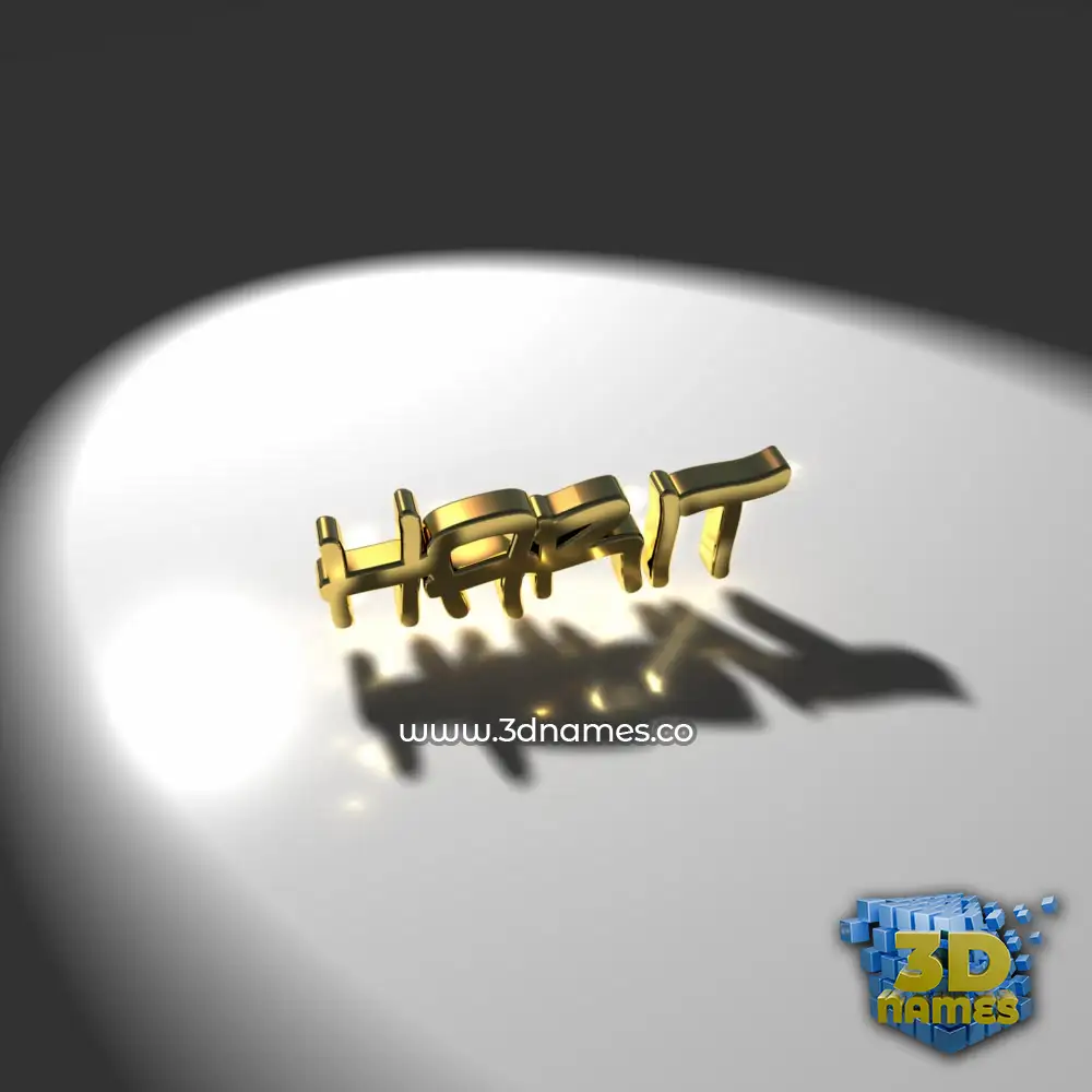 harit in Gold Shine style - 3D name wallpaper