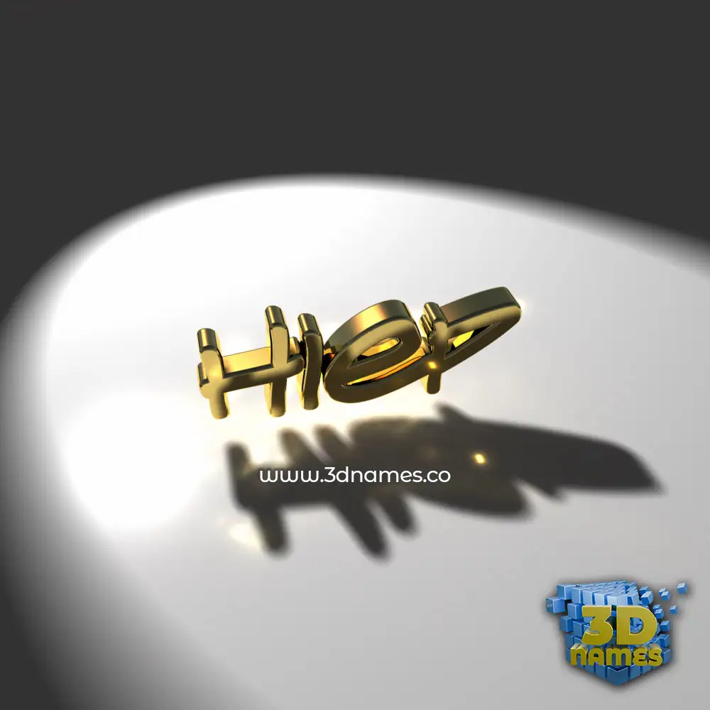hiep in Gold Shine style - 3D name wallpaper