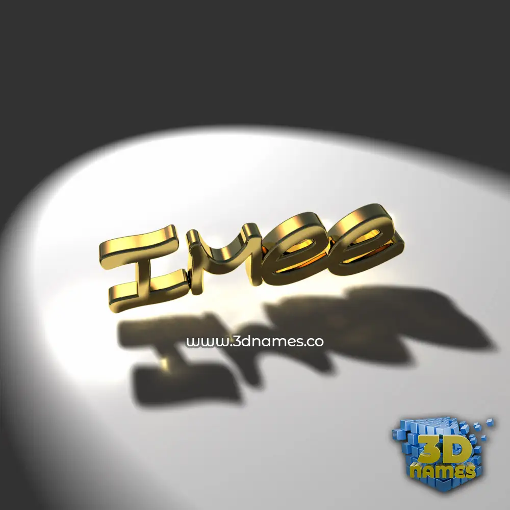 imee in Gold Shine style - 3D name wallpaper