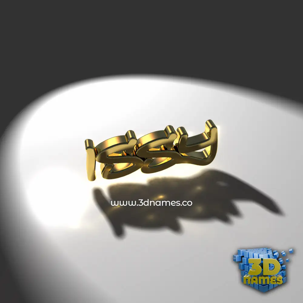 issy in Gold Shine style - 3D name wallpaper