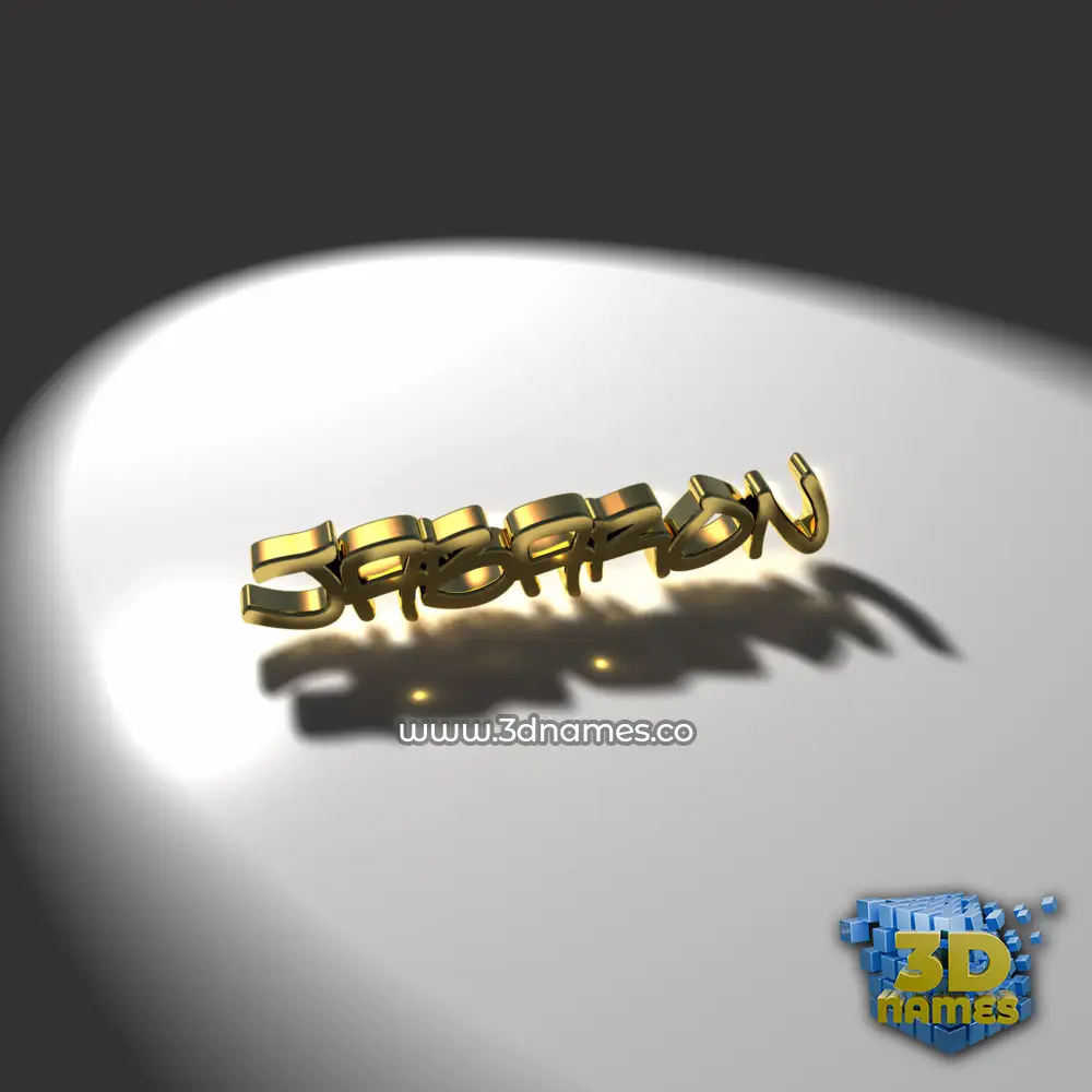 jabaron in Gold Shine style - 3D name wallpaper