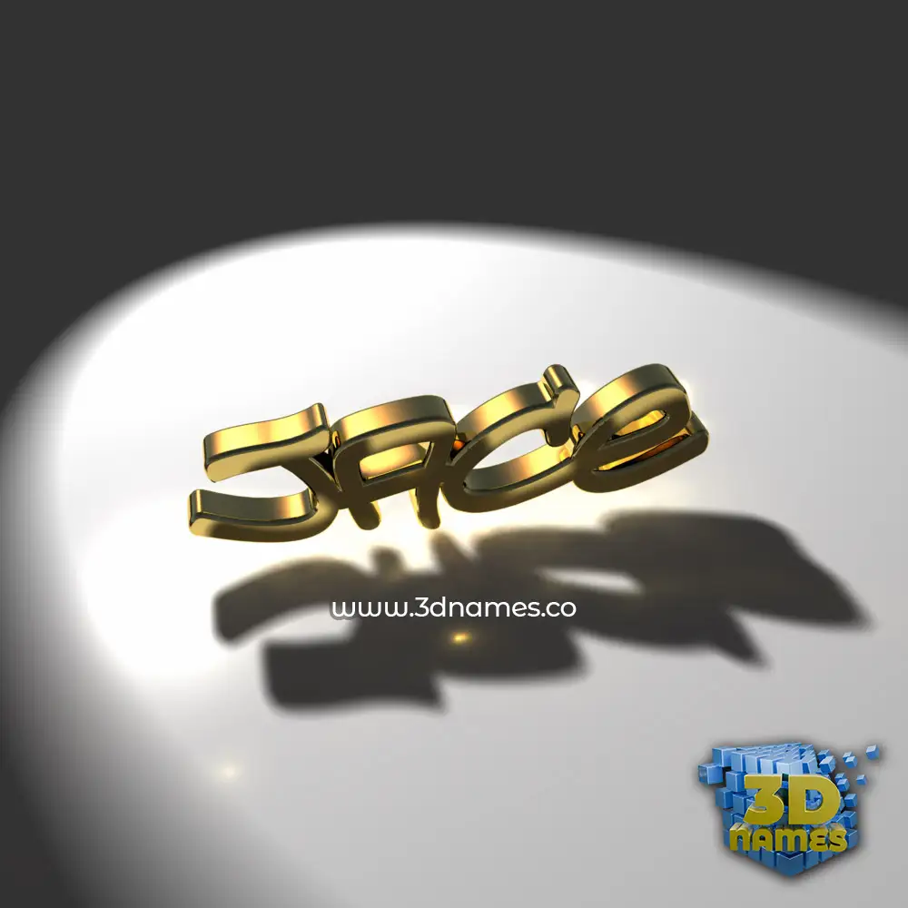 jace in Gold Shine style - 3D name wallpaper