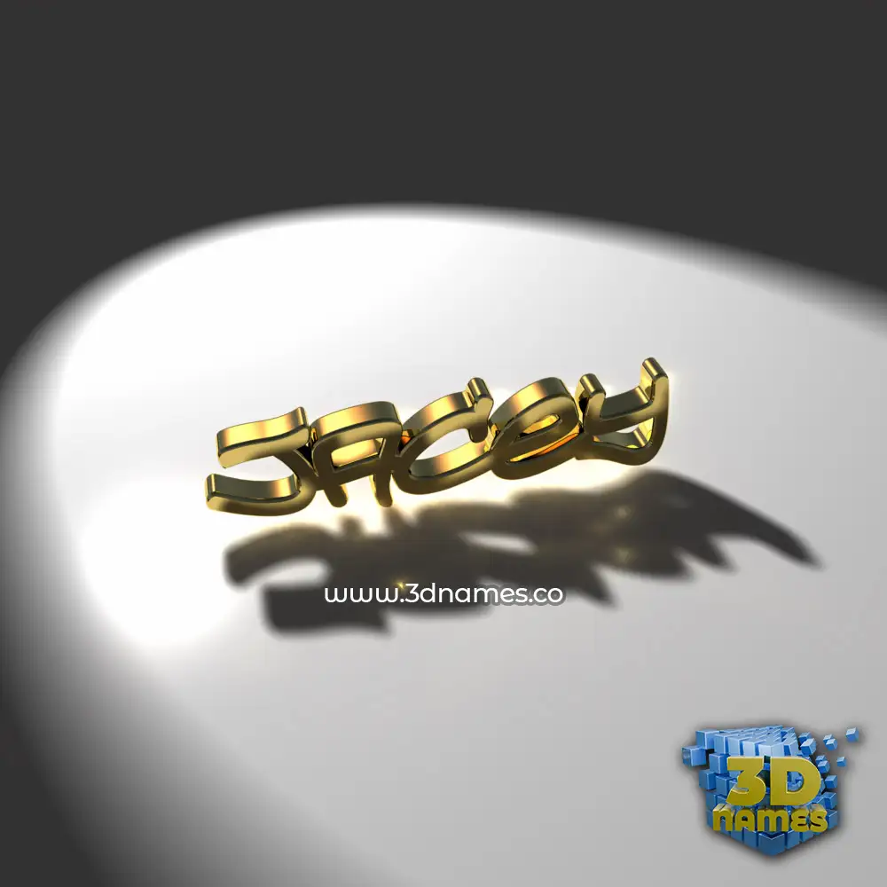 jacey in Gold Shine style - 3D name wallpaper