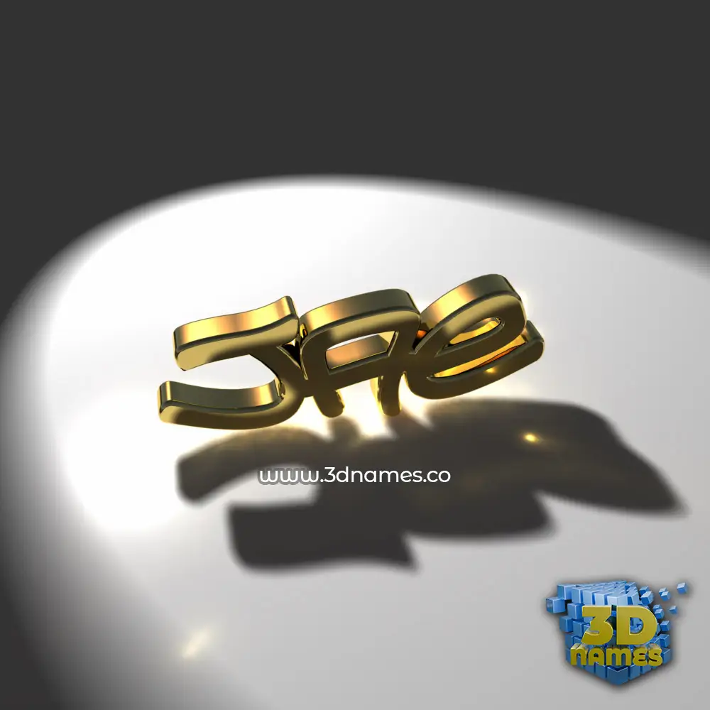 jae in Gold Shine style - 3D name wallpaper
