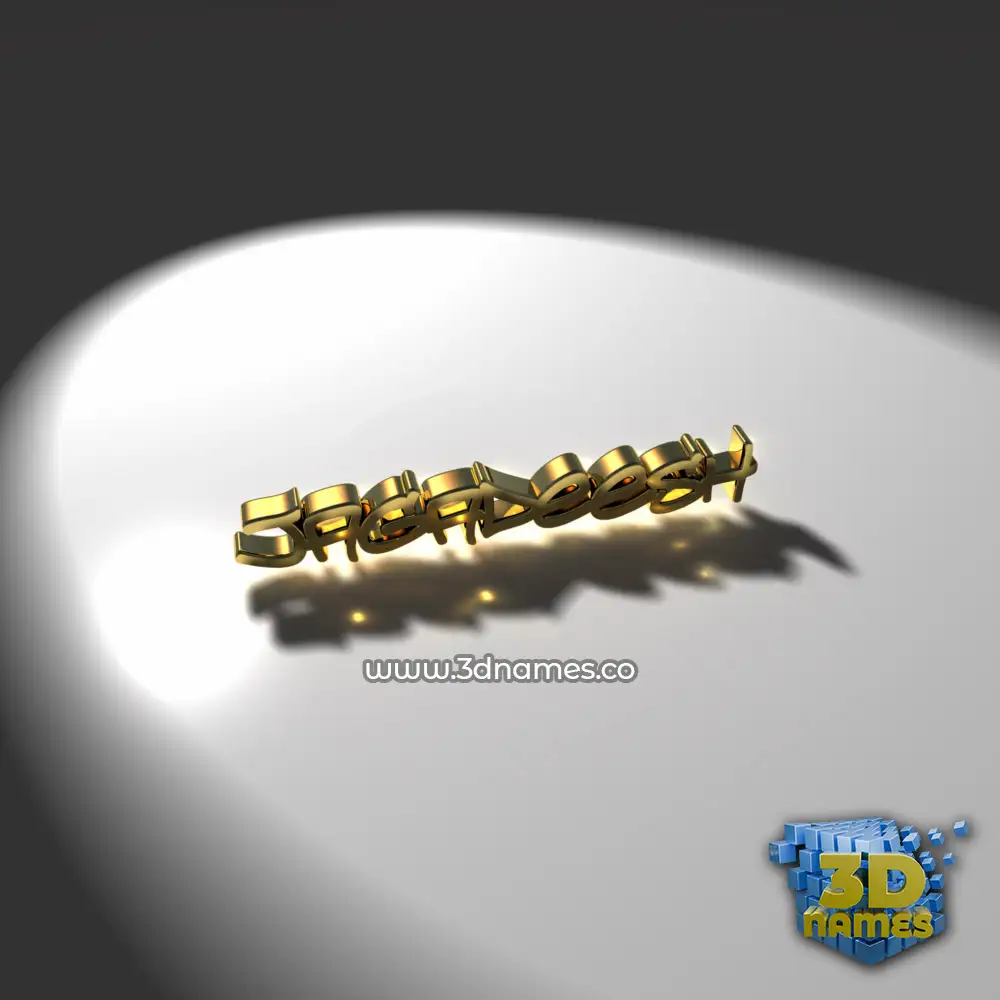 jagadeesh in Gold Shine style - 3D name wallpaper