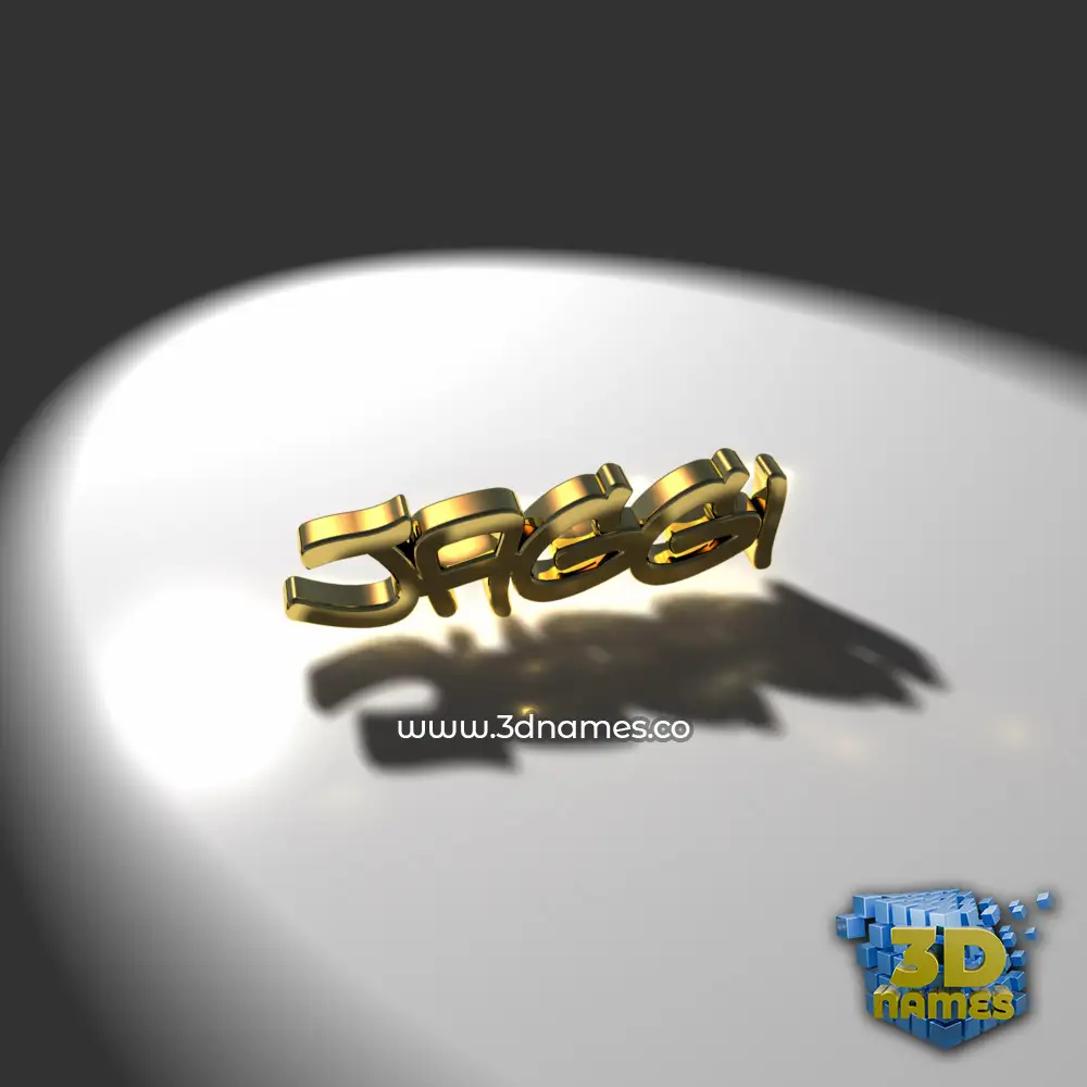 jaggi in Gold Shine style - 3D name wallpaper