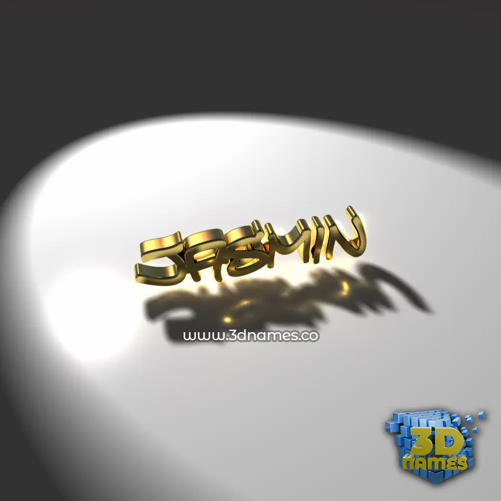 jasmin in Gold Shine style - 3D name wallpaper