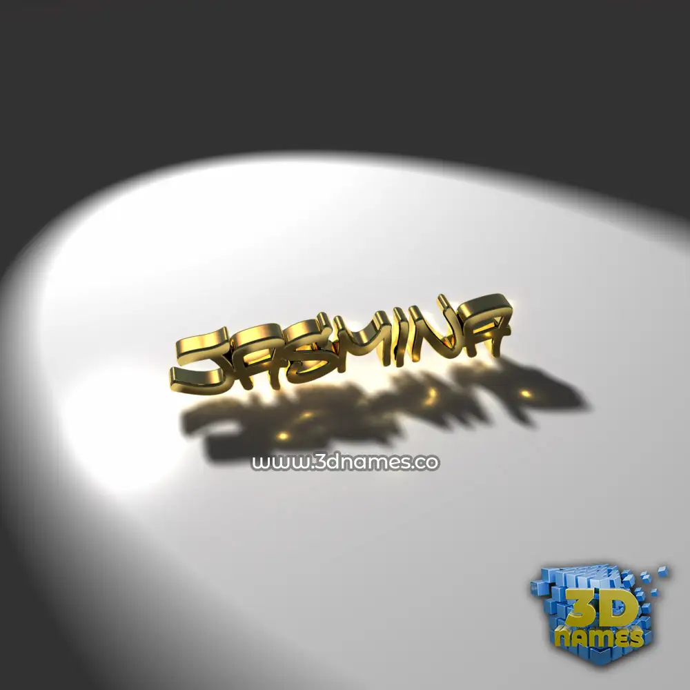jasmina in Gold Shine style - 3D name wallpaper