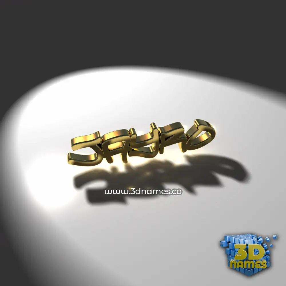 jayro in Gold Shine style - 3D name wallpaper