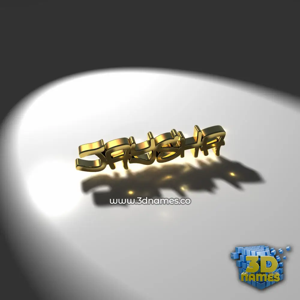 jaysha in Gold Shine style - 3D name wallpaper