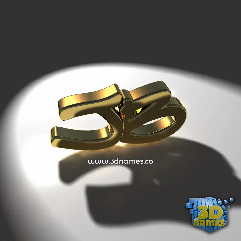 jb in Gold Shine style - 3D name wallpaper