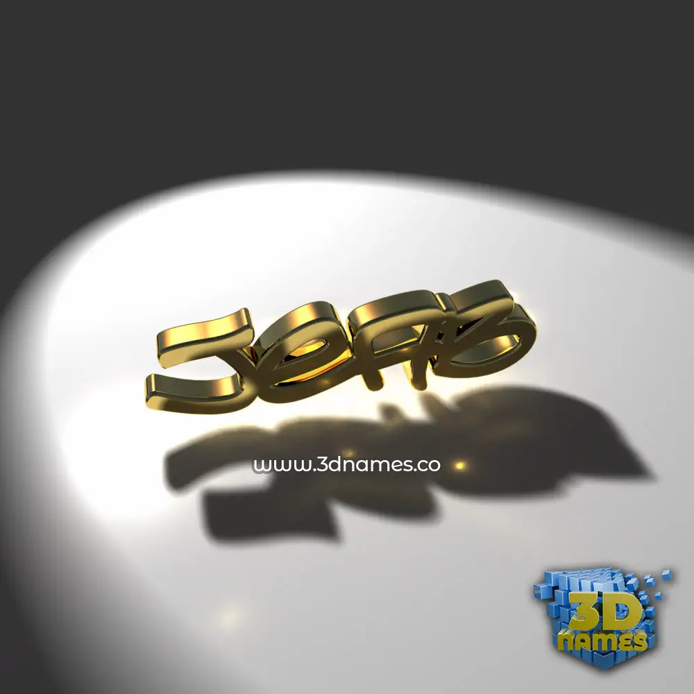 jeab in Gold Shine style - 3D name wallpaper