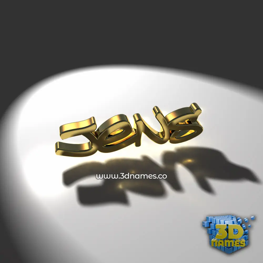jens in Gold Shine style - 3D name wallpaper