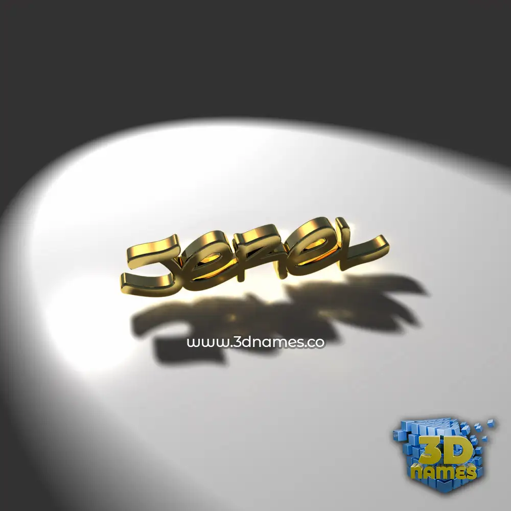 jerel in Gold Shine style - 3D name wallpaper