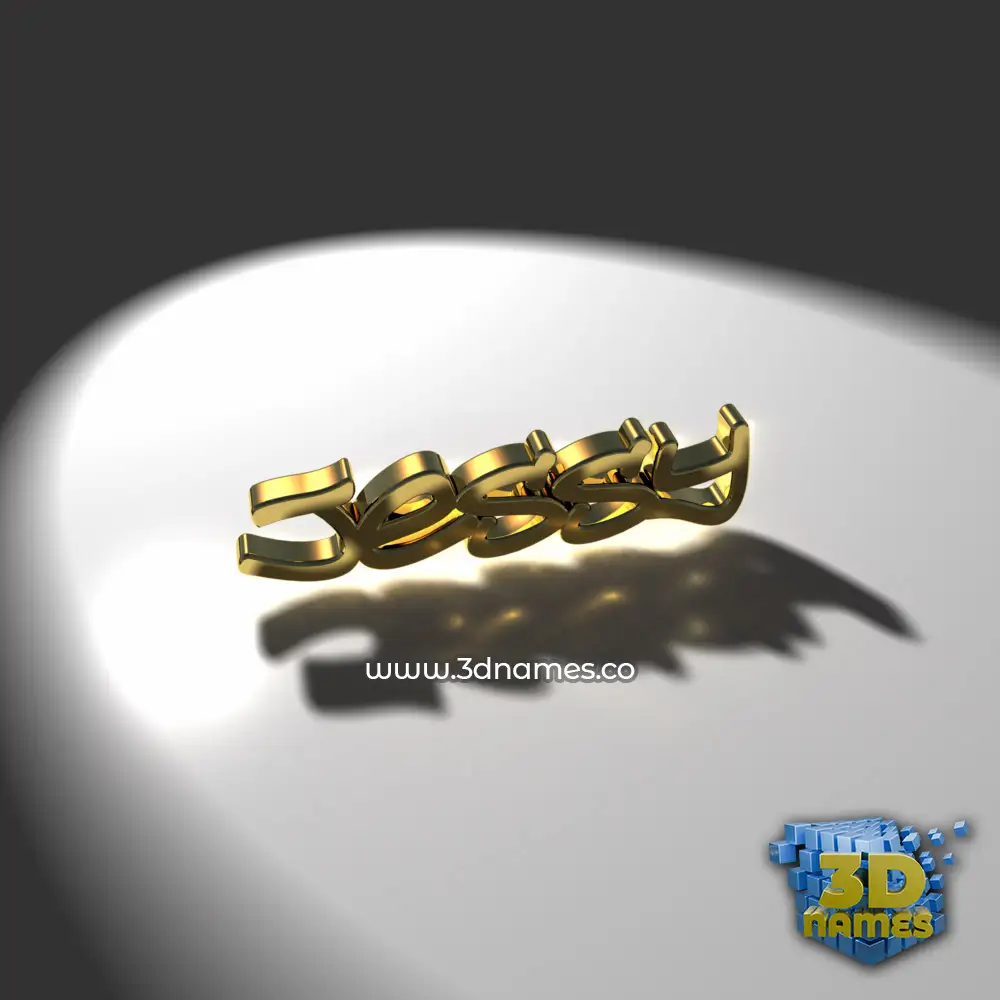 jessy in Gold Shine style - 3D name wallpaper
