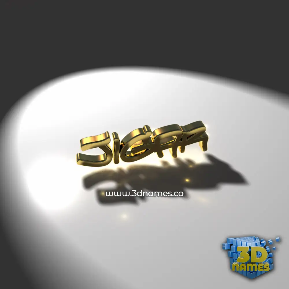 jigar in Gold Shine style - 3D name wallpaper