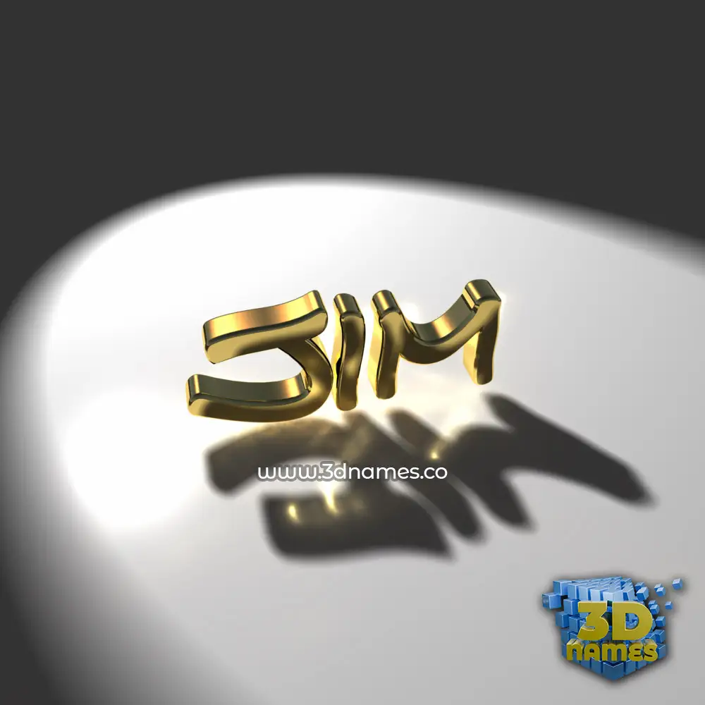 jim in Gold Shine style - 3D name wallpaper