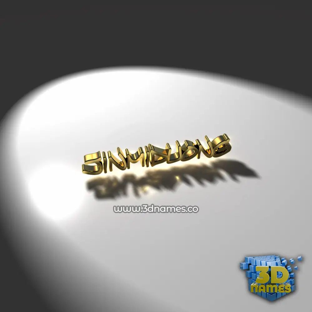 jinmiduong in Gold Shine style - 3D name wallpaper