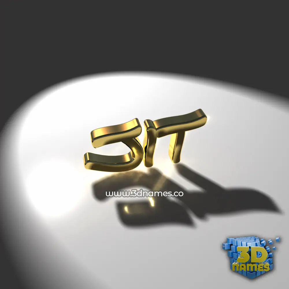 jit in Gold Shine style - 3D name wallpaper