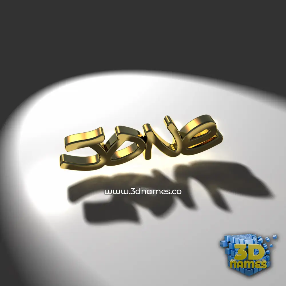 jone in Gold Shine style - 3D name wallpaper
