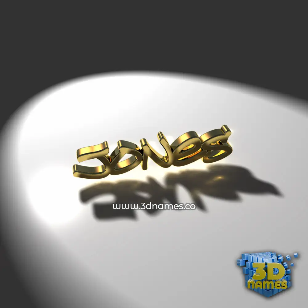 jones in Gold Shine style - 3D name wallpaper