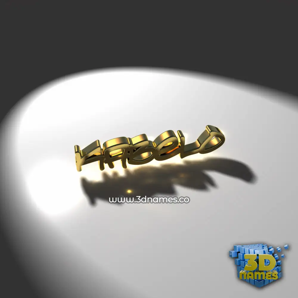 kabelo in Gold Shine style - 3D name wallpaper