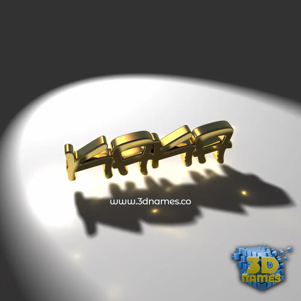 kaka in Gold Shine style - 3D name wallpaper