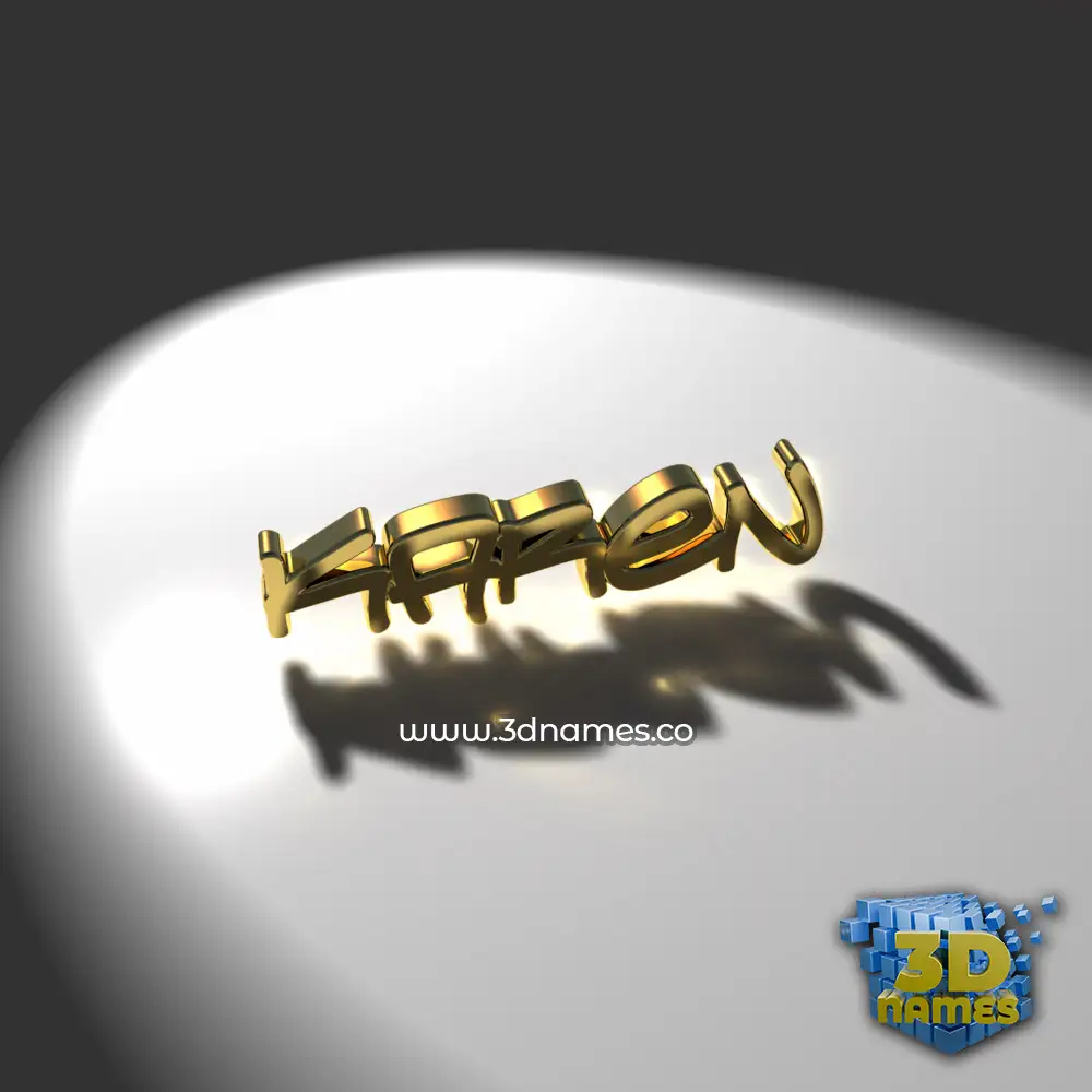 karen in Gold Shine style - 3D name wallpaper