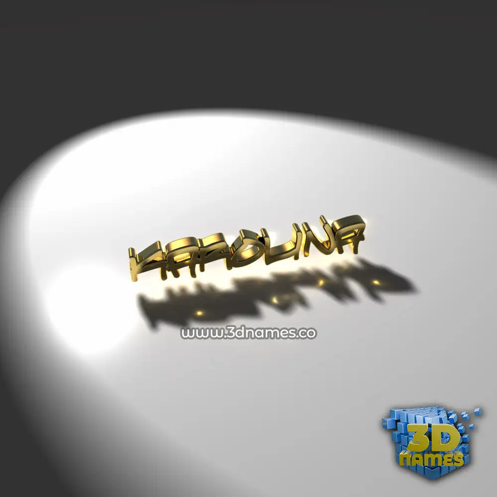 karolina in Gold Shine style - 3D name wallpaper