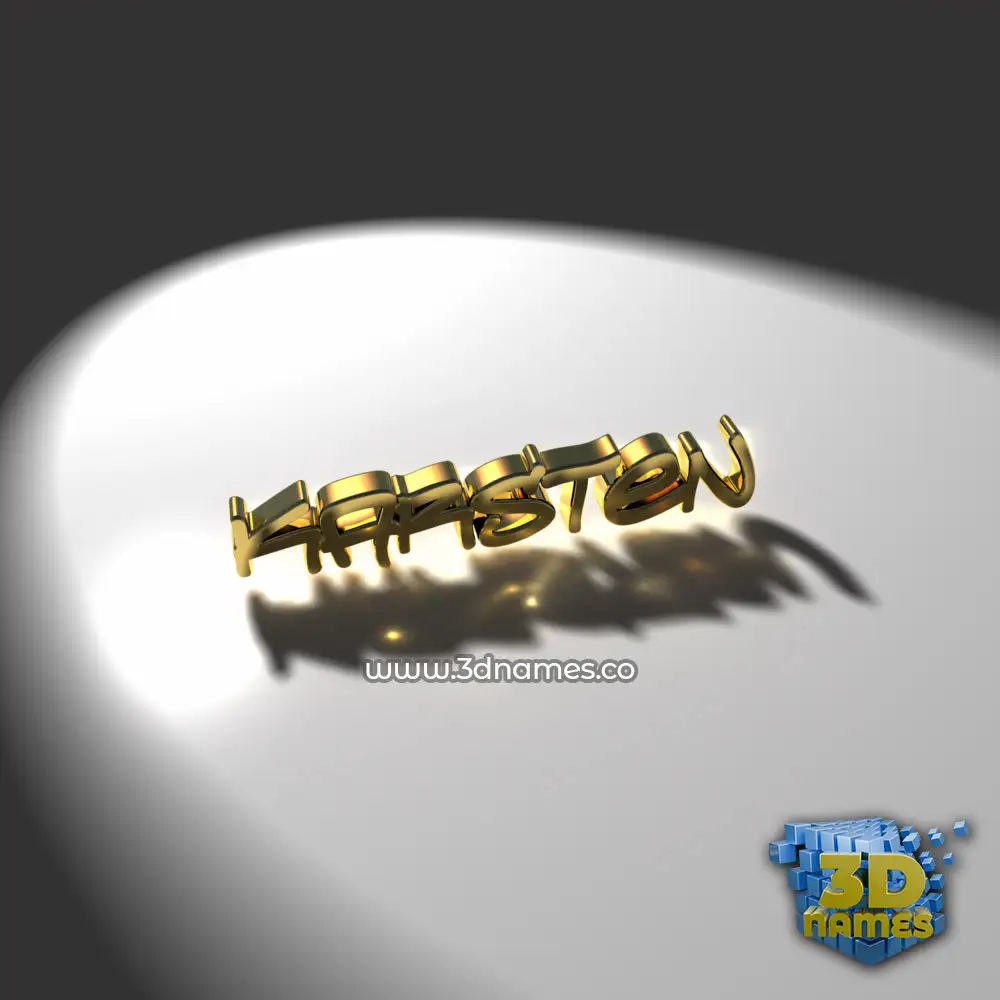 karsten in Gold Shine style - 3D name wallpaper