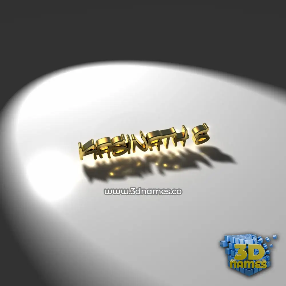 kasinath s in Gold Shine style - 3D name wallpaper