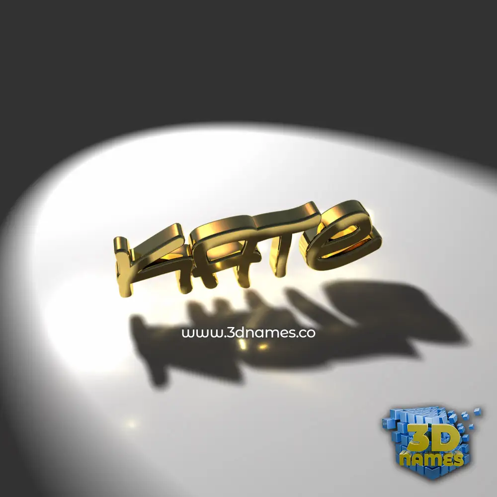 kate in Gold Shine style - 3D name wallpaper
