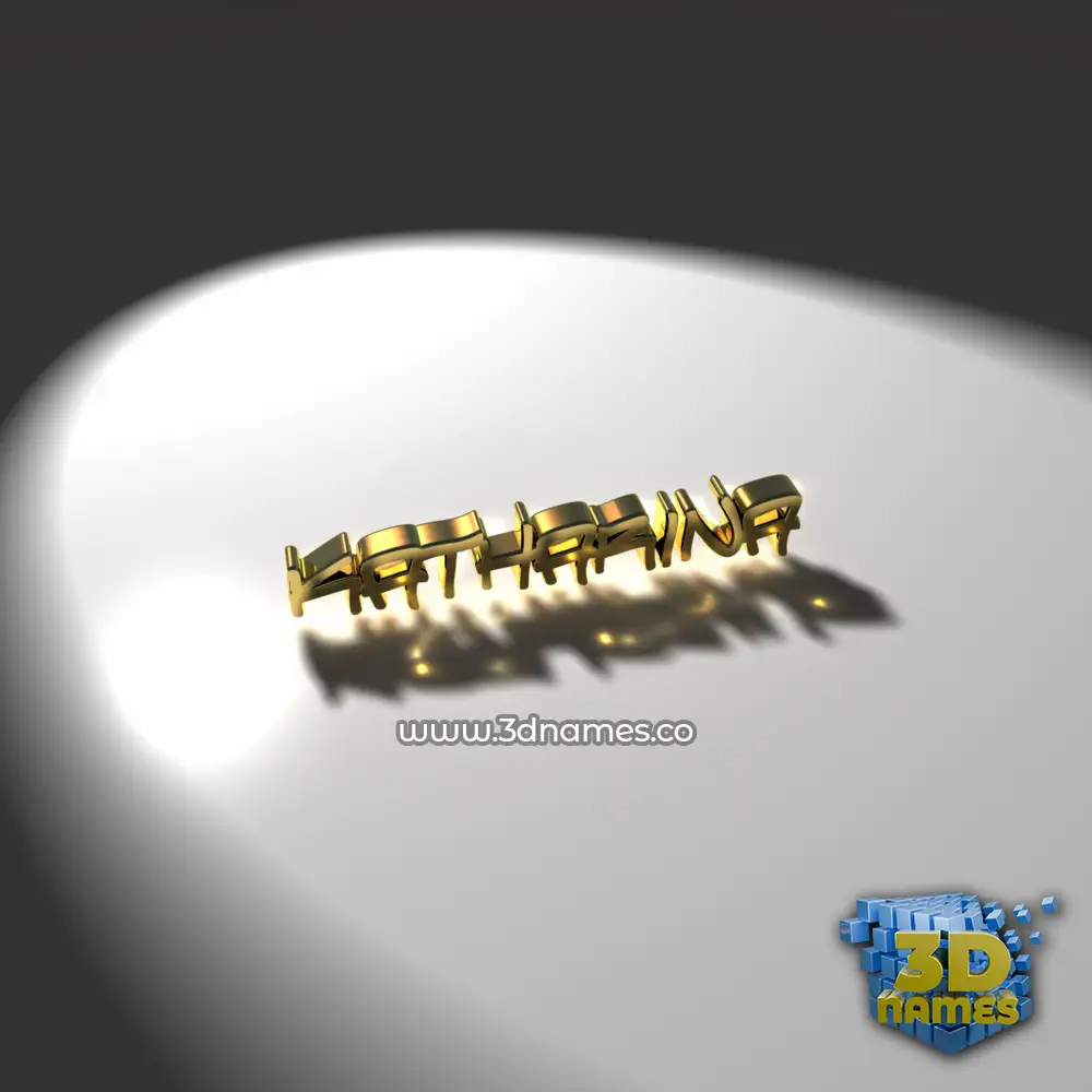katharina in Gold Shine style - 3D name wallpaper