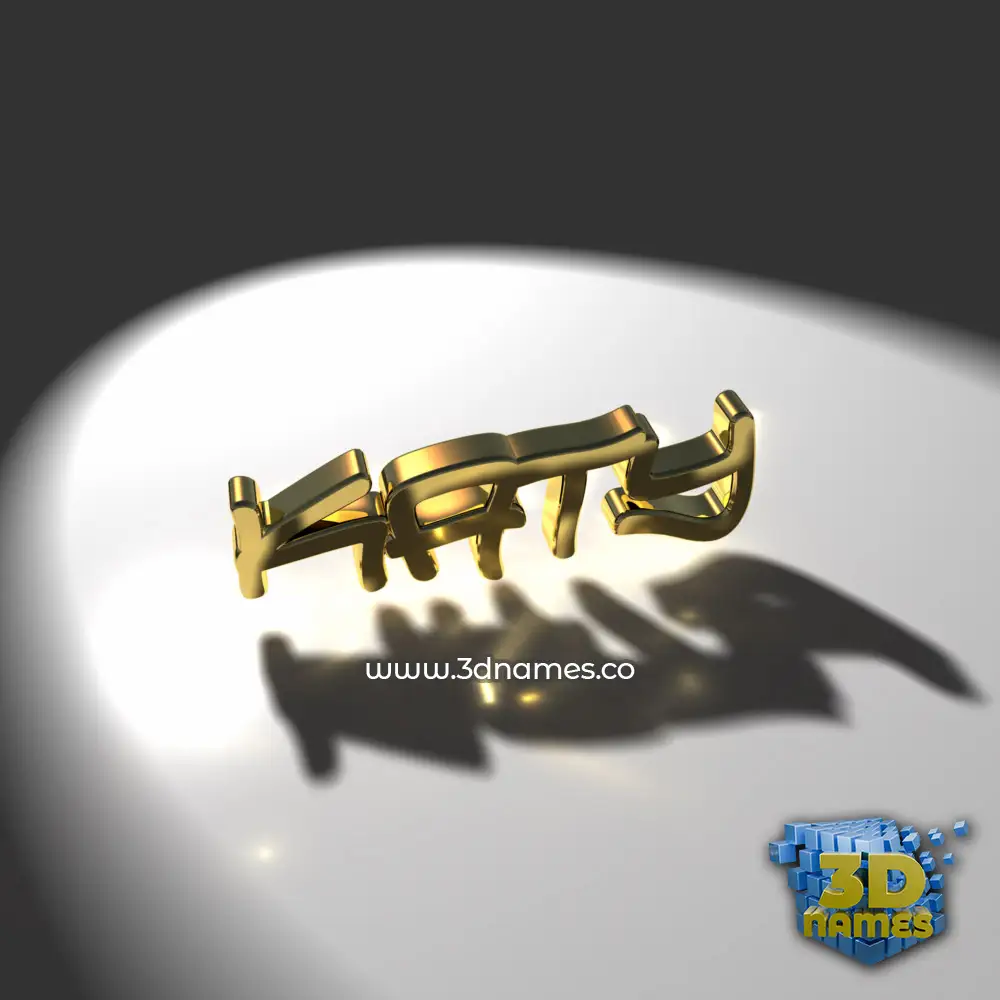 katy in Gold Shine style - 3D name wallpaper