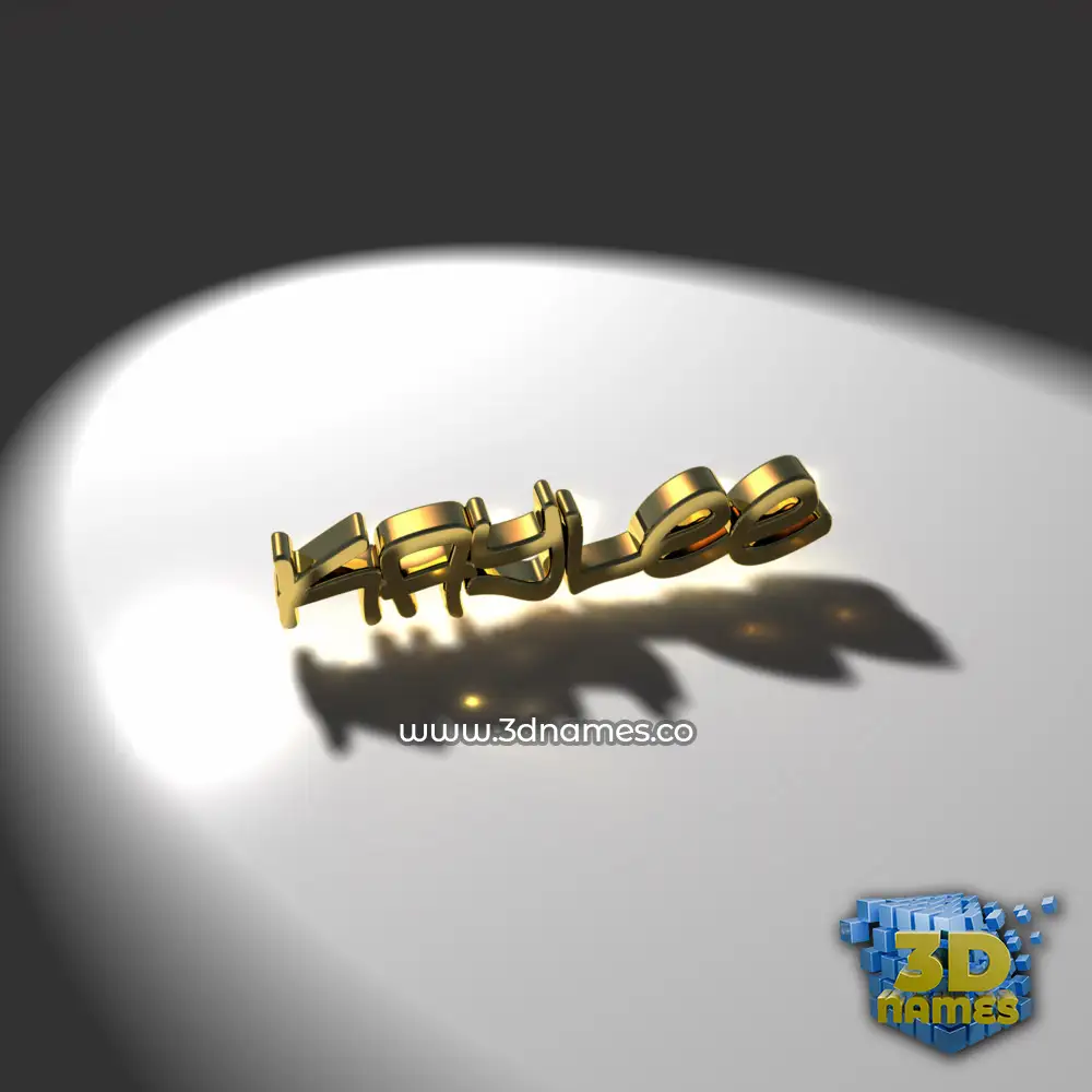 kaylee in Gold Shine style - 3D name wallpaper