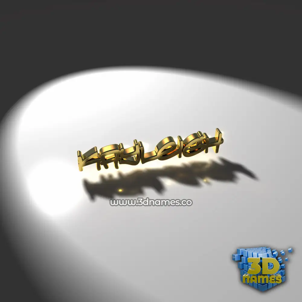 kayleigh in Gold Shine style - 3D name wallpaper