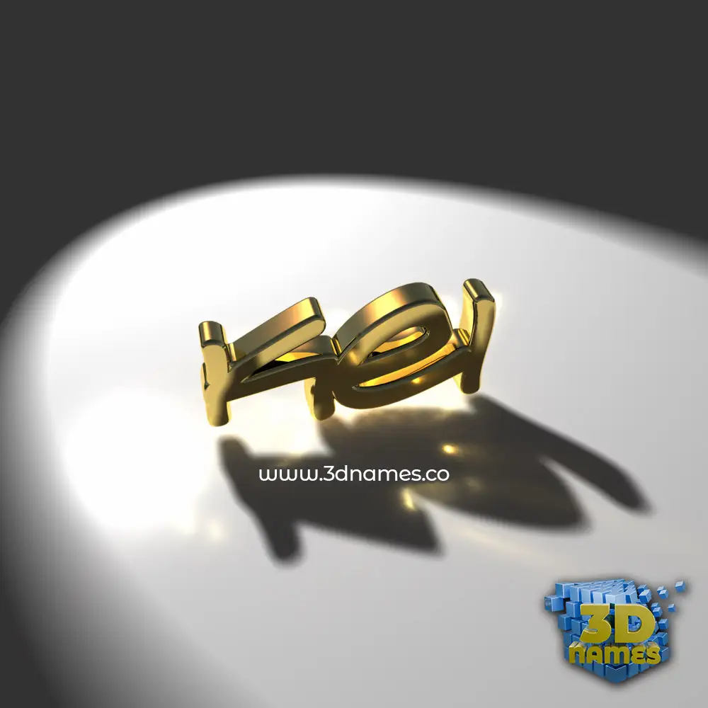 kei in Gold Shine style - 3D name wallpaper