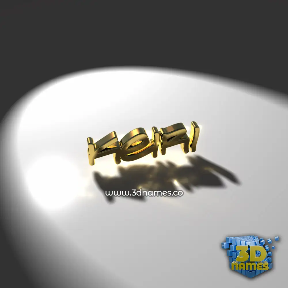 keiri in Gold Shine style - 3D name wallpaper