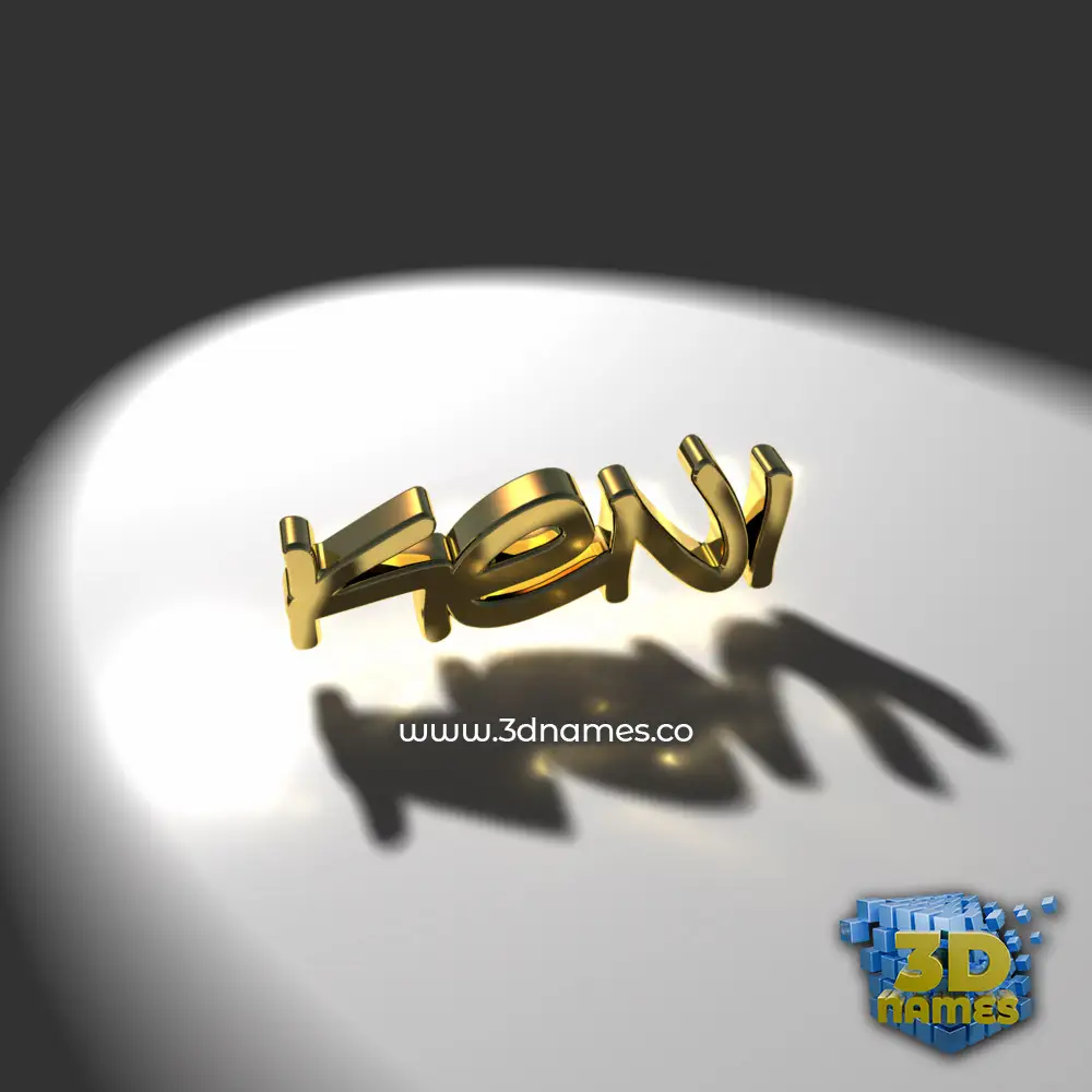 keni in Gold Shine style - 3D name wallpaper