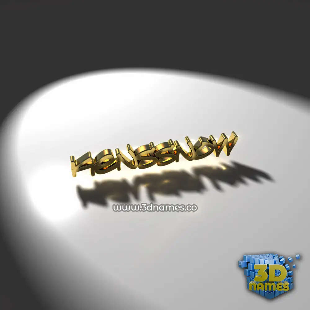kenssnow in Gold Shine style - 3D name wallpaper