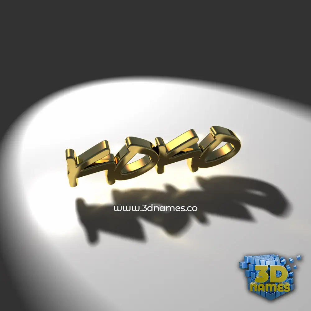 koko in Gold Shine style - 3D name wallpaper