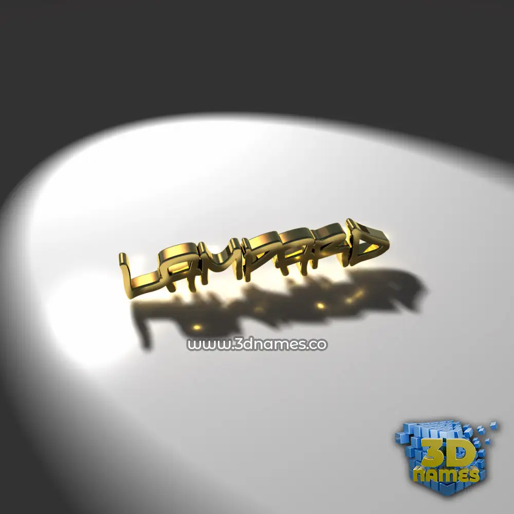 lampard in Gold Shine style - 3D name wallpaper